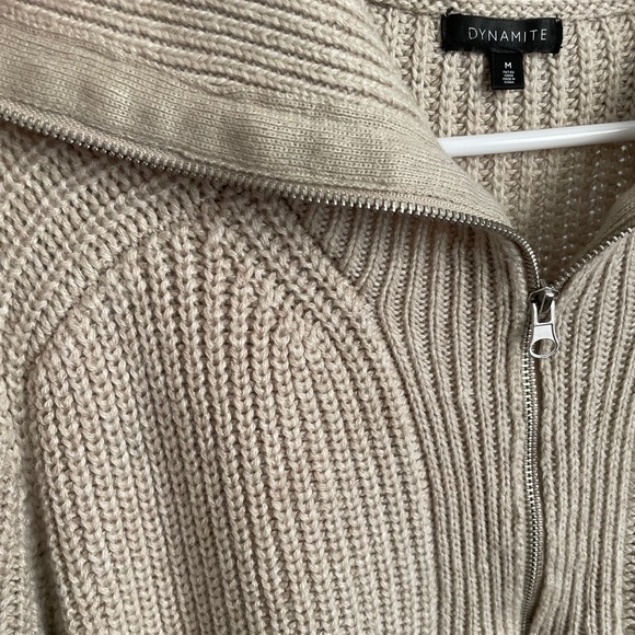 Knit Quarter Zip Sweater - Dynamite - Picture 5 of 5